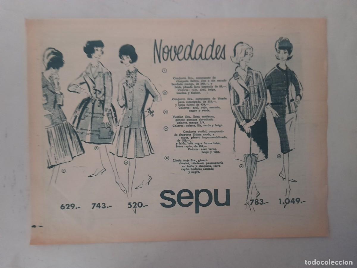 Paper Collecting Others: ANUNCIO PUBLICIDAD ALMACENES SEPU HOJA DE REVISTA