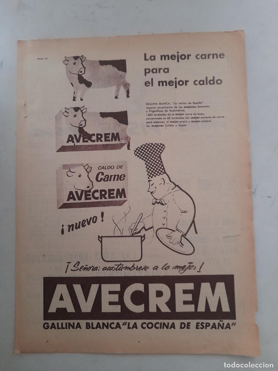 Outros artigos de papel: ANUNCIO PUBLICIDAD AVECREM HOJA DE REVISTA