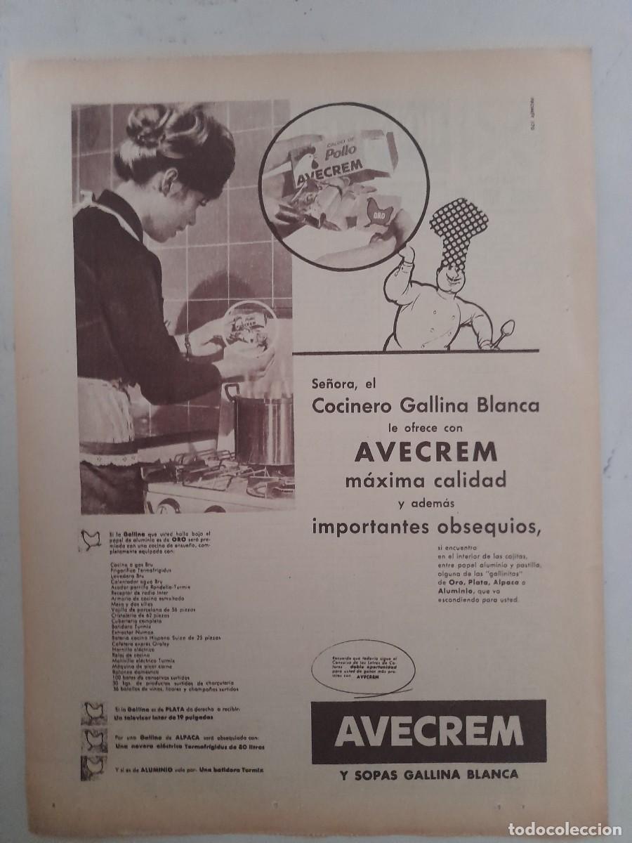 Sammelleidenschaft Andere Papierartikel: ANUNCIO PUBLICIDAD AVECREM HOJA DE REVISTA