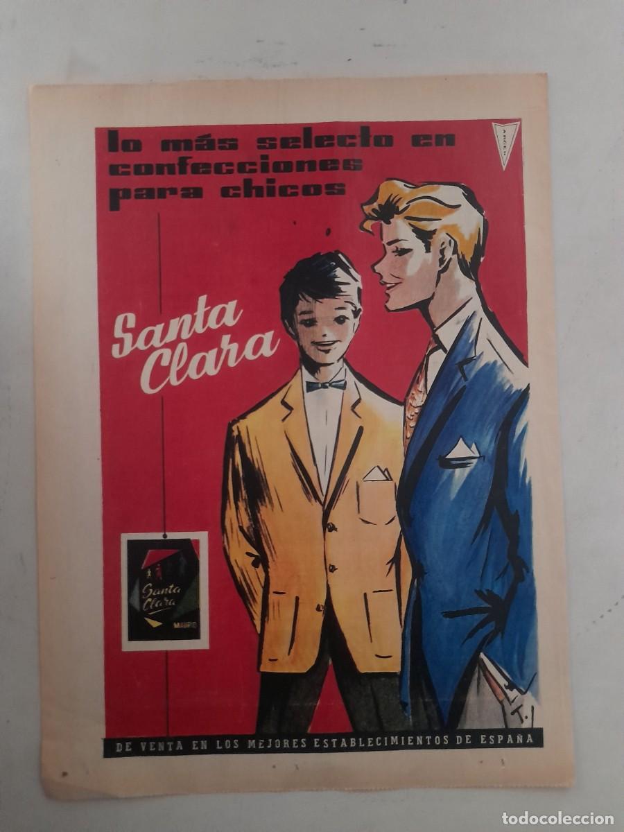 Otros Art&iacute;culos de Coleccionismo en Papel: ANUNCIO PUBLICIDAD CONFECCIONES SANTA CLARA HOJA DE REVISTA