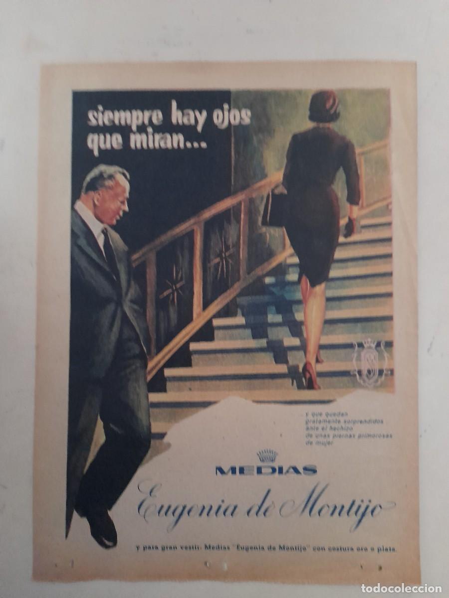 Otros Art&iacute;culos de Coleccionismo en Papel: ANUNCIO PUBLICIDAD MEDIAS EUGENIA DE MONTIJO HOJA DE REVISTA