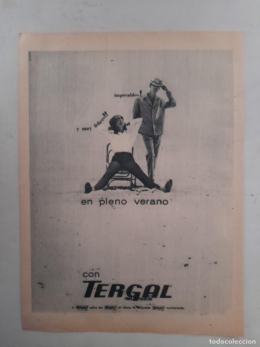 Sammelleidenschaft Andere Papierartikel: ANUNCIO PUBLICIDAD TERGAL HOJA DE REVISTA