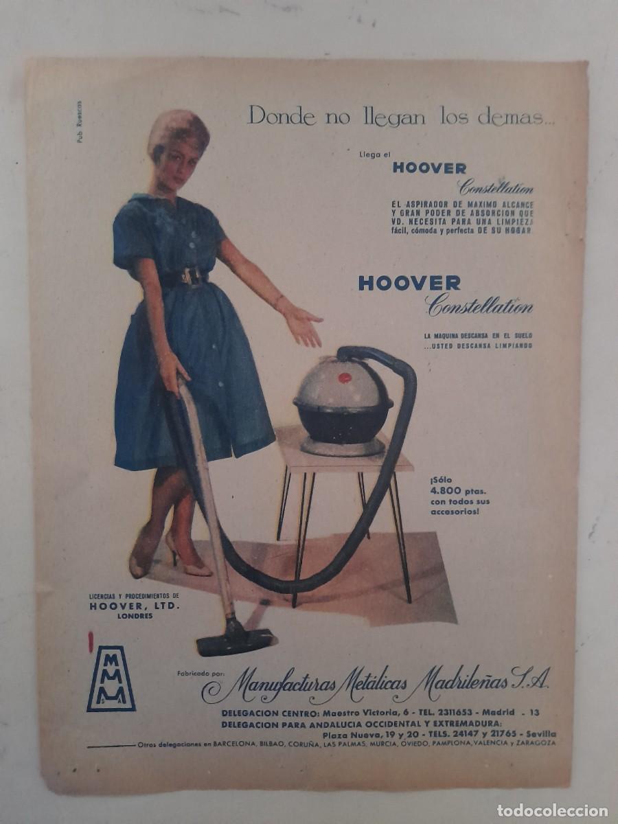 Otros Art&iacute;culos de Coleccionismo en Papel: ANUNCIO PUBLICIDAD ASPIRADORA HOOVER HOJA DE REVISTA