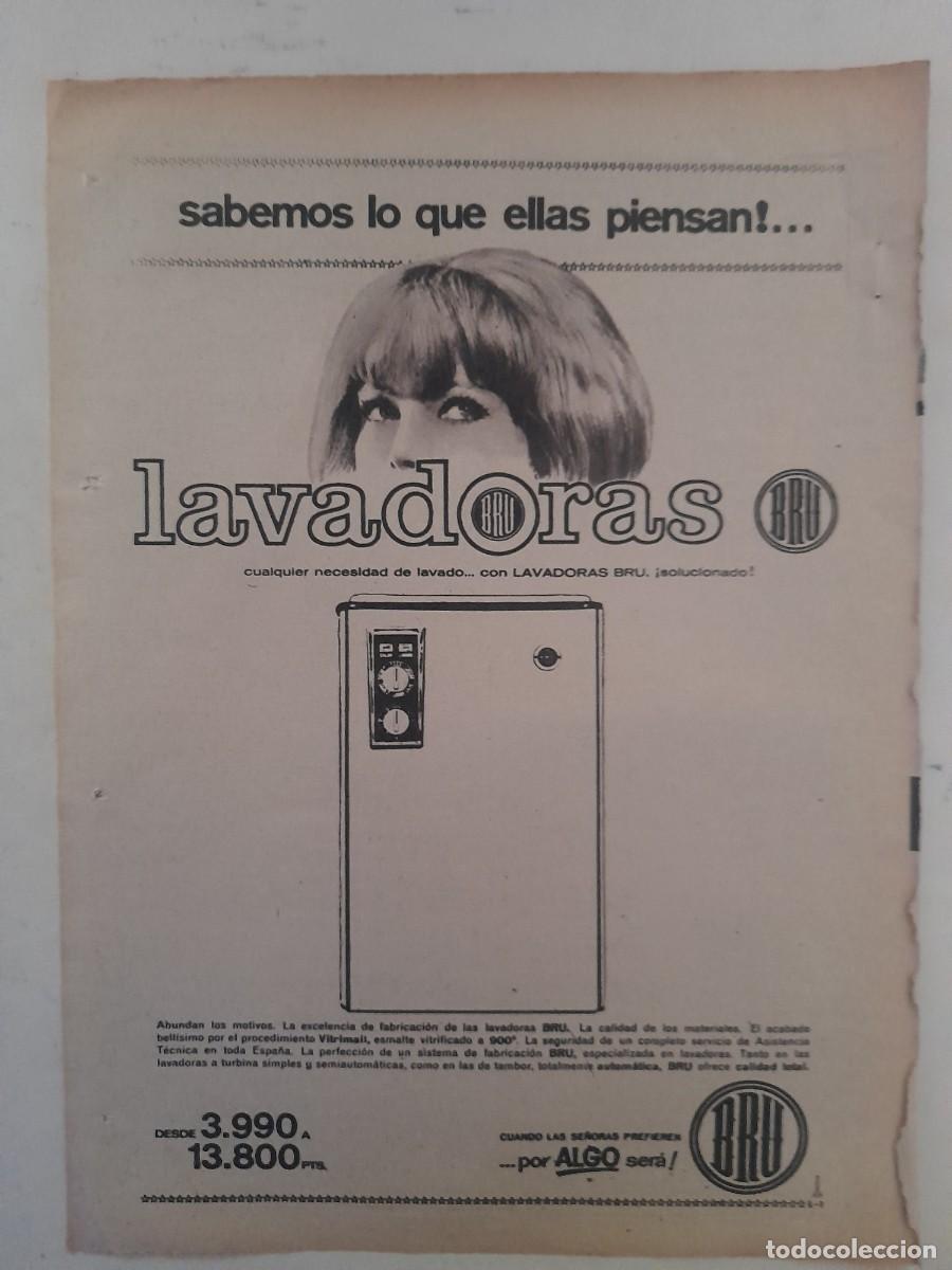 Paper Collecting Others: ANUNCIO PUBLICIDAD LAVADORA BRU HOJA DE REVISTA