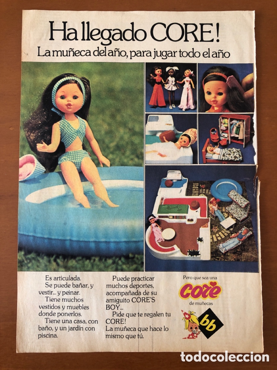 Otros art&iacute;culos de coleccionismo en papel: HOJA DE C&Oacute;MIC PUBLICIDAD MU&Ntilde;ECA CORE DE BB