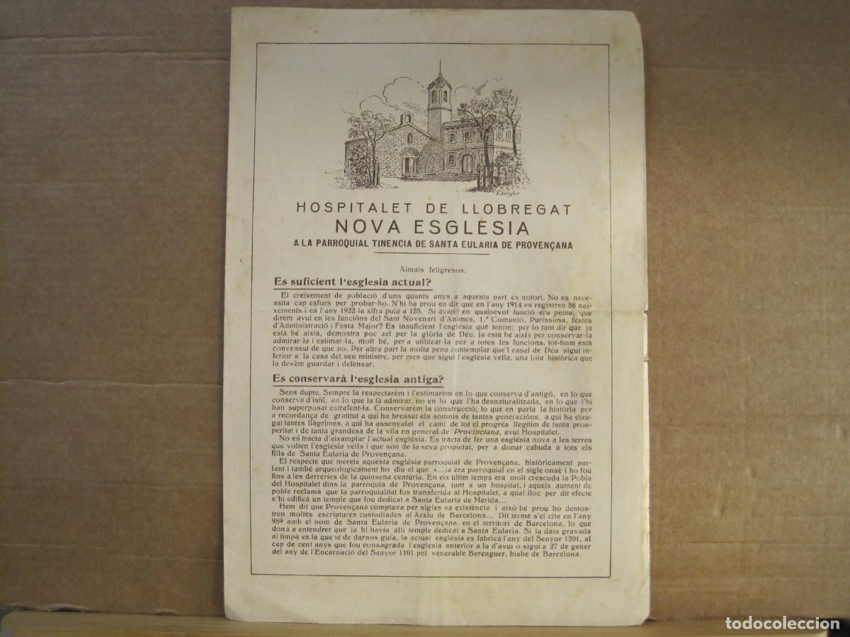 Outros artigos de papel: HOSPITALET DE LLOBREGAT-NOVA ESGLESIA-SANTA EULARIA DE PROVEN&Ccedil;ANA-VER FOTOS-(K-9605)