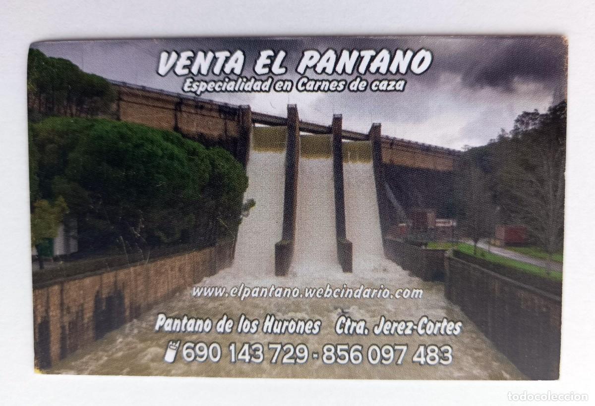 Outros artigos de papel: TARJETA PUBLICITARIA VENTA EL PANTANO - PANTANO DE LOS HURONES