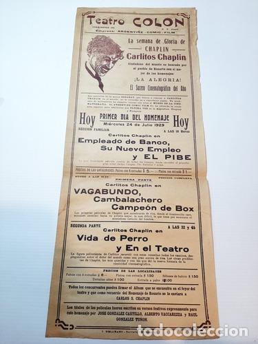 Otros Art&iacute;culos de Coleccionismo en Papel: rosario chaplin teatro 1929 afiche original ro 1356