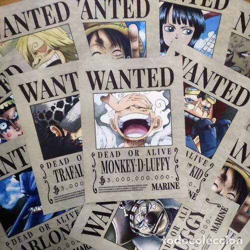 Otros Art&iacute;culos de Coleccionismo en Papel: cartel wanted one piece x 11 los que faltaban animeras