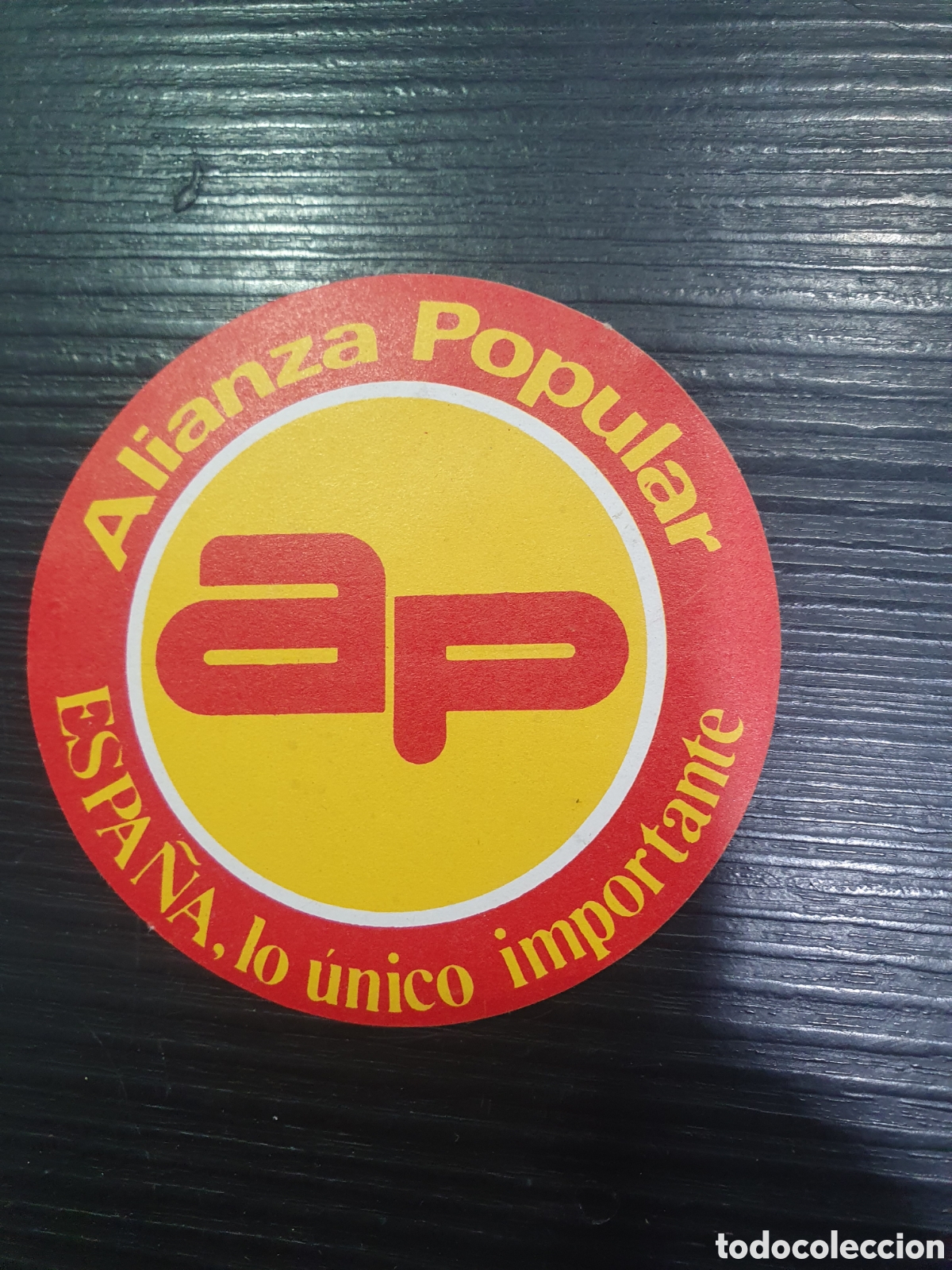 Outros artigos de papel: Pegatina pol&iacute;tica. Alianza Popular. A&ntilde;os 70 80 Transici&oacute;n. (L23)