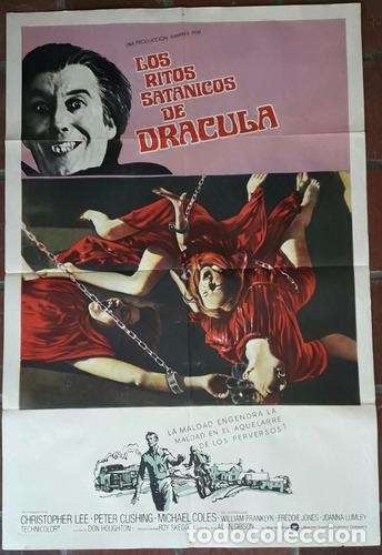 Otros Art&iacute;culos de Coleccionismo en Papel: afiche original los ritos sde dracula cristopher lee