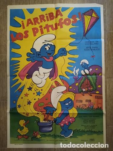Otros Art&iacute;culos de Coleccionismo en Papel: afiche original pelicula arriba los pitufos 1981