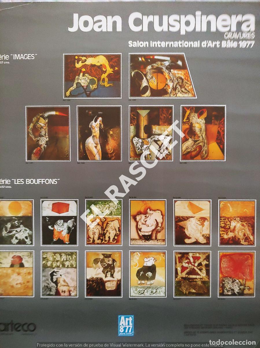 Paper Collecting Others: POSTER - EXPOSICION - JOAN CRUSPINEDA -1977-MEDIDAS 75CM.X60CM