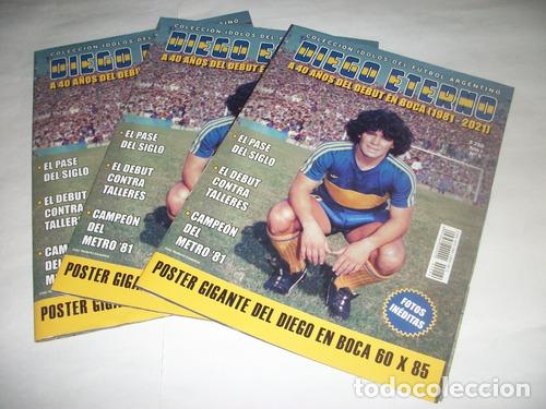 Otros Art&iacute;culos de Coleccionismo en Papel: poster maradona diego eterno a 40 anos del debut en boca