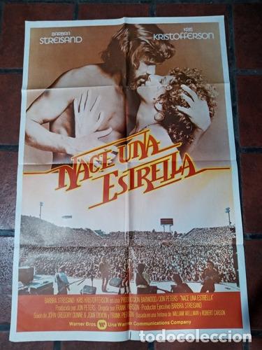 Otros Art&iacute;culos de Coleccionismo en Papel: antiguo afiche de cine nace una estrella barbra streisand