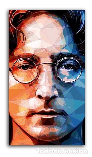 Otros Art&iacute;culos de Coleccionismo en Papel: poster banner john lennon 80 x 45 cm autoadhesivo disenos