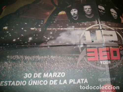 Otros art&iacute;culos de coleccionismo en papel: poster u2 360 tour estadio de la plata 2010
