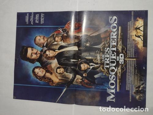 Otros art&iacute;culos de coleccionismo en papel: poster de la pelicula los tres mosqueteros n1342