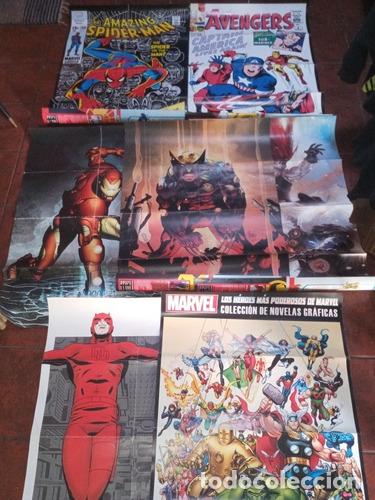 Otros Art&iacute;culos de Coleccionismo en Papel: lote de 7 posters de marvel heroes 3d de salvat