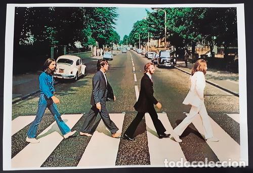 Otros art&iacute;culos de coleccionismo en papel: poster the beatles abbey road nuevo laser rock