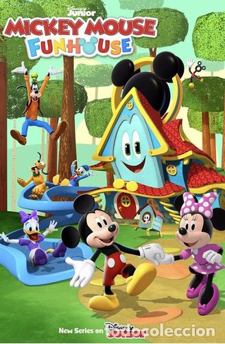 Otros art&iacute;culos de coleccionismo en papel: poster mickey mouse funhouse 40x70 vinilo premium