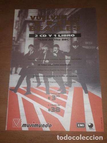 Otros art&iacute;culos de coleccionismo en papel: the beatles publicidad original de musimundo