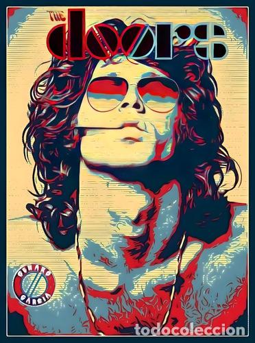 Otros Art&iacute;culos de Coleccionismo en Papel: 18 the doors poster vinilo autoadhesivo 100x60m