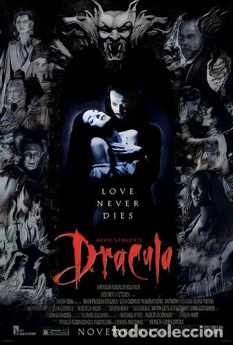 Otros Art&iacute;culos de Coleccionismo en Papel: 128 dracula poster vinilo autoadhesivo 100x60m