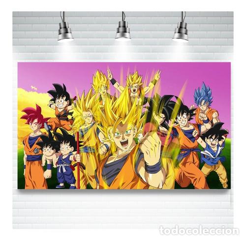 Otros Art&iacute;culos de Coleccionismo en Papel: poster lona vinilo dragon ball z goku 84x46 cm