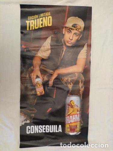 Otros art&iacute;culos de coleccionismo en papel: poster de trueno publicidad cerveza brahma trap