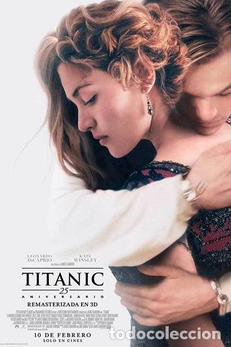 Otros Art&iacute;culos de Coleccionismo en Papel: poster grande de cine titanic en 3d