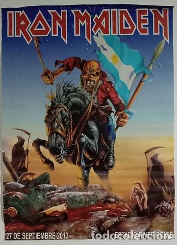 Otros Art&iacute;culos de Coleccionismo en Papel: poster iron maiden argentina 27 de septiembre de 2013