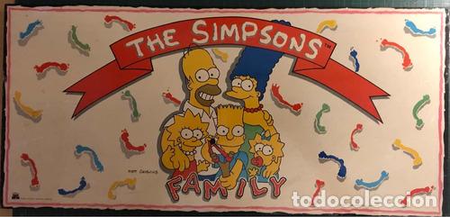Otros Art&iacute;culos de Coleccionismo en Papel: simpsons poster pegado sobre madera 55 x 25 cm