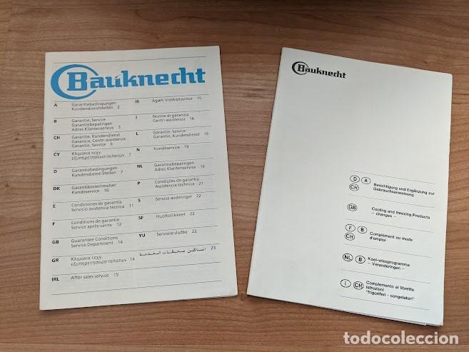 Collectionnisme Papier divers: MANUAL FRIFOR&Iacute;FICO BAUKNECHT