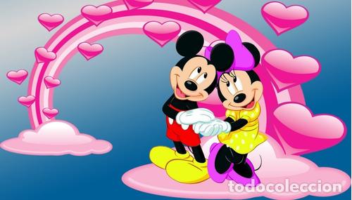 Otros art&iacute;culos de coleccionismo en papel: poster mickey y minnie mouse vinilo adhesivo 40x70cm 506
