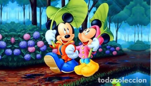 Otros art&iacute;culos de coleccionismo en papel: poster mickey y minnie mouse vinilo adhesivo 40x70cm 504