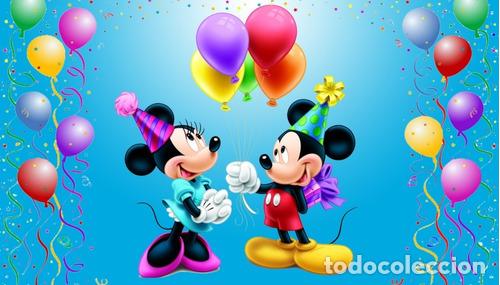 Otros art&iacute;culos de coleccionismo en papel: poster mickey y minnie mouse vinilo adhesivo 40x70cm 503
