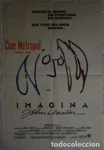 Otros Art&iacute;culos de Coleccionismo en Papel: afiche imagine john lennon original cine beatles unico
