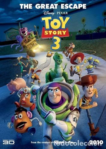Otros art&iacute;culos de coleccionismo en papel: toy story 3 el gran escape banner lona de cine