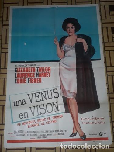 Otros Art&iacute;culos de Coleccionismo en Papel: una venus en vison afiche elizabeth taylor lharvey a74