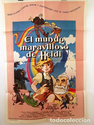 Otros Art&iacute;culos de Coleccionismo en Papel: afiche de cine original el mundo maravilloso de heidi