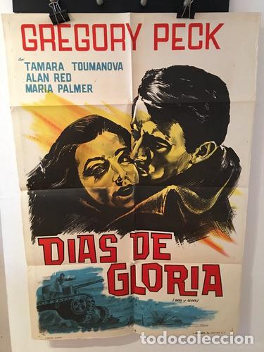 Otros Art&iacute;culos de Coleccionismo en Papel: afiche de cine original dias de gloria gregory peck