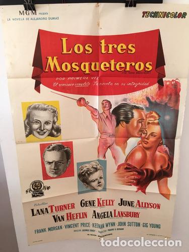 Otros art&iacute;culos de coleccionismo en papel: afiche original de cine los tres mosqueteros