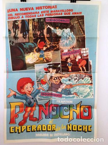 Otros Art&iacute;culos de Coleccionismo en Papel: afiche de cine original pinocho el emperador de la noche