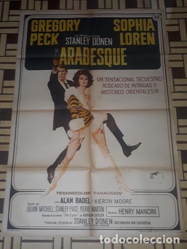 Otros Art&iacute;culos de Coleccionismo en Papel: arabesque afiche cine sophia lorena gregory peck h1