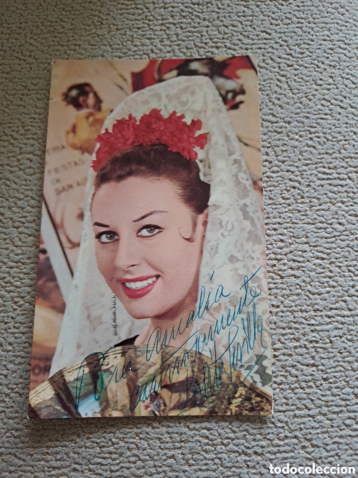Outros artigos de papel: FOTO FIRMADA Y DEDICADA LOLITA SEVILLA DISCOPHON