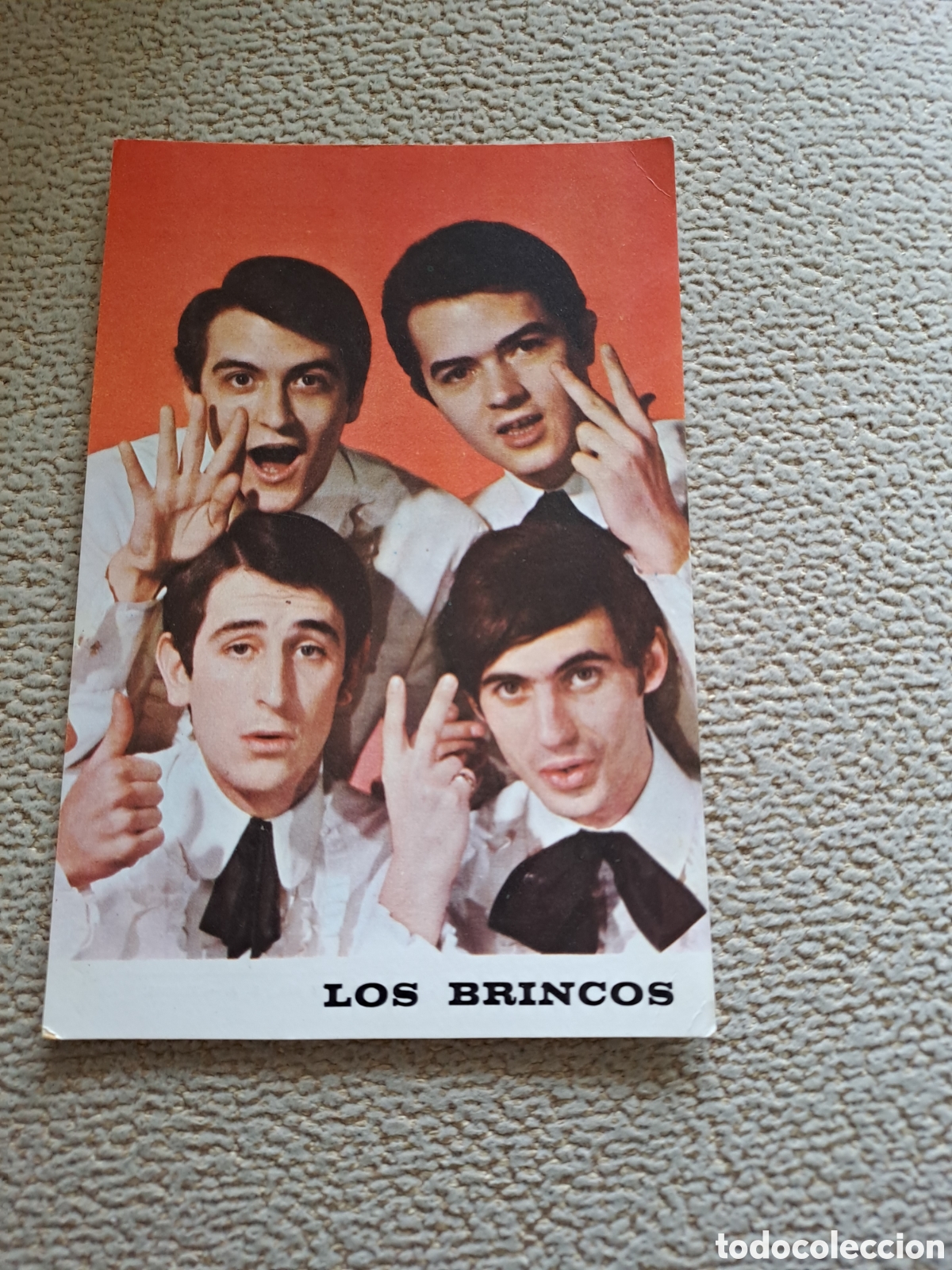 Otros art&iacute;culos de coleccionismo en papel: FOTO PROMOCIONAL DISCOFRAFIA LOS BRINCOS DISCOS NOVOLA ZAFIRO