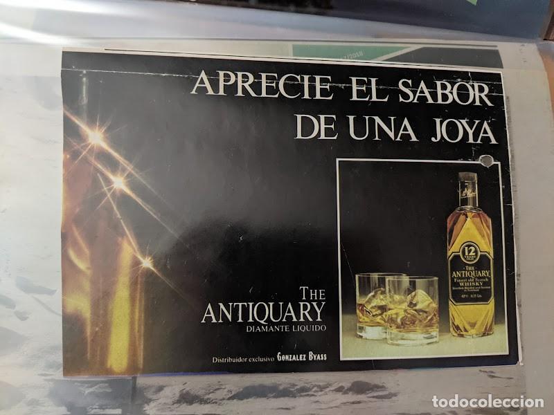 Outros artigos de papel: ANUNCIO LICOR THE ANTIQUARY GONZ&Aacute;LEZ BYASS