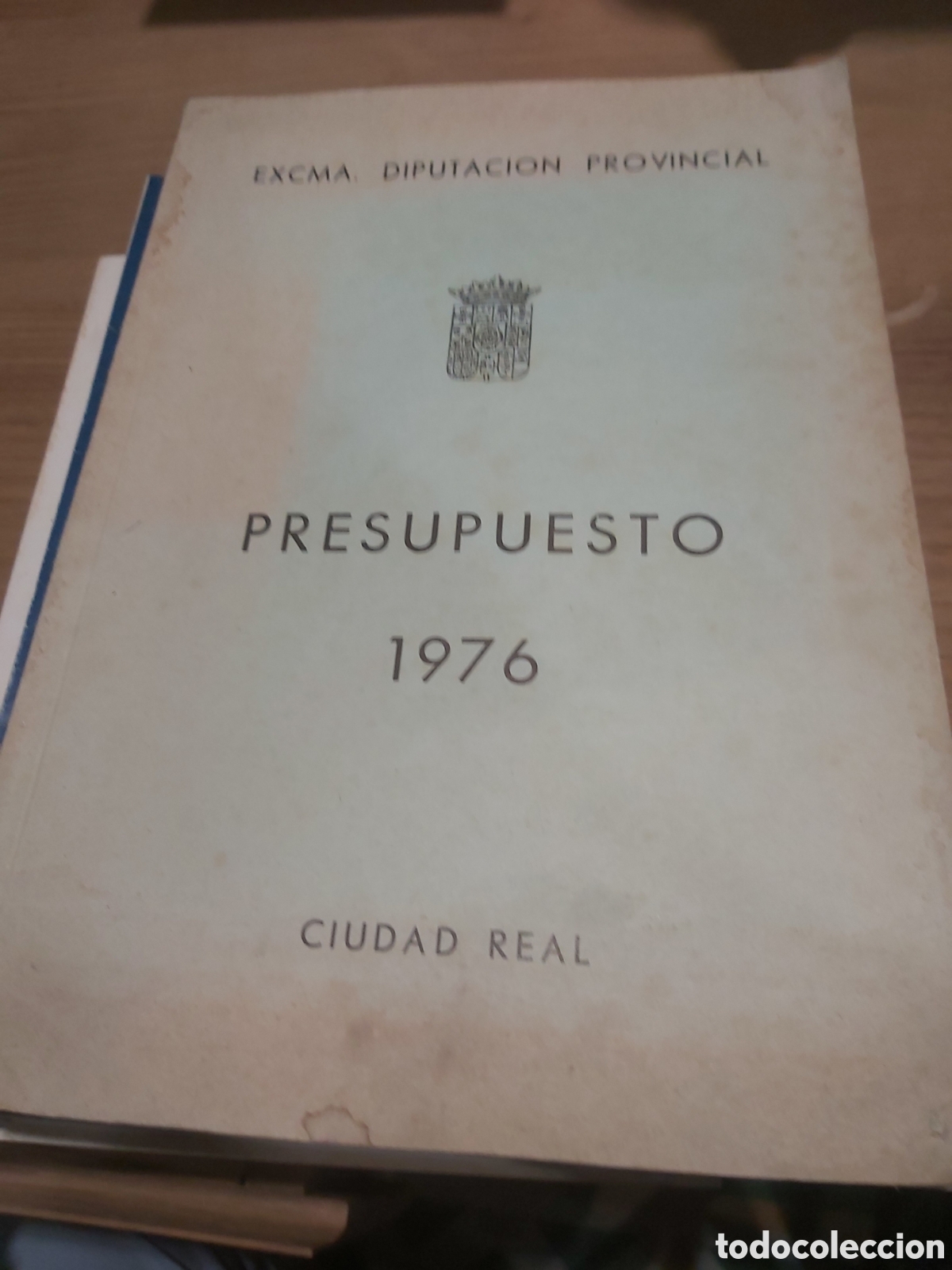 Collectionnisme Papier divers: 1976 Ciudad real presupuesto diputaci&oacute;n provincial