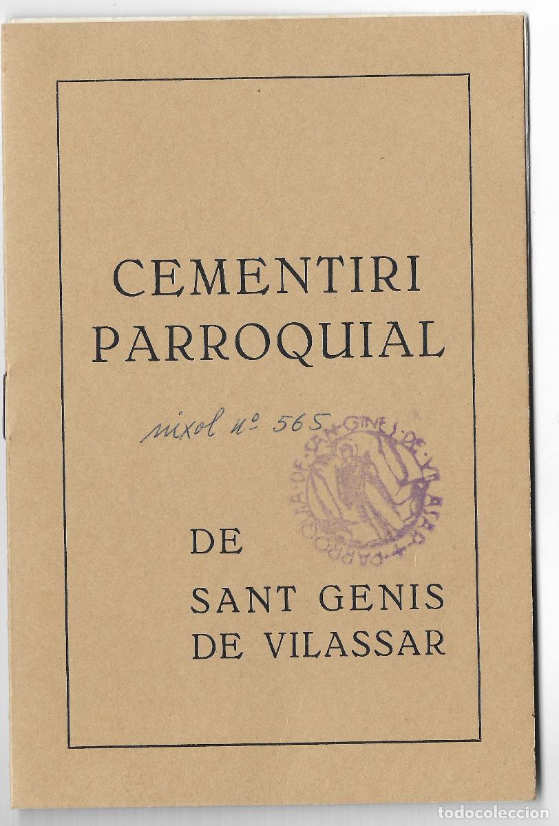 Otros Art&iacute;culos de Coleccionismo en Papel: SANT GENIS DE VILASSAR **TITUL CEMENTERI PARROQUIAL *1924* (NULO)